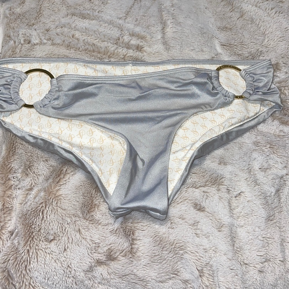 Grayish silver bikini bottom